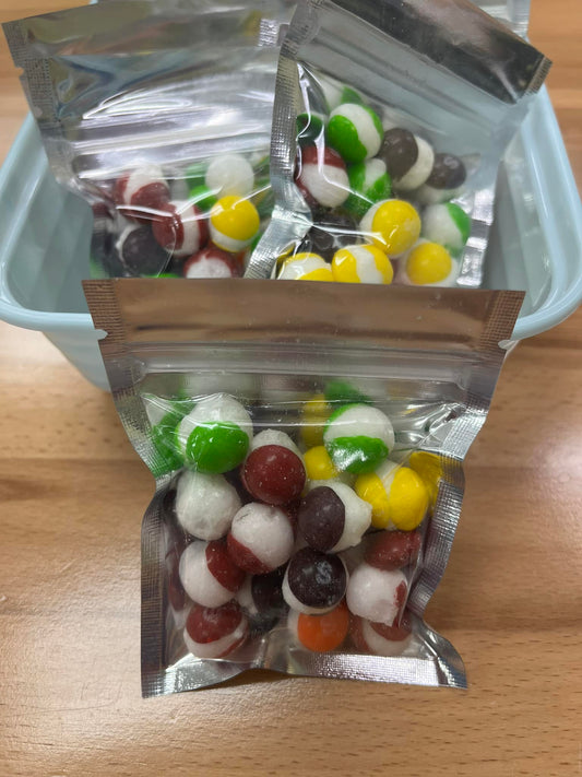 30 Mini Packs of Freeze Dried Skittles .8oz